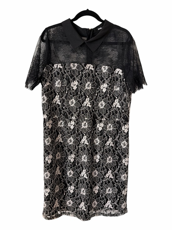 Karl Lagerfeld Dresses & Skirts - Karl Lagerfeld Paris Black Lace Dress with Peter Pan Collar size Large
